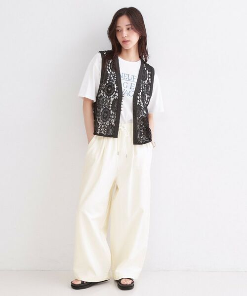 OPAQUE.CLIP / オペーク ドット クリップ パンツ | バレルレッグイージーパンツ【洗濯機OK】 | 詳細2