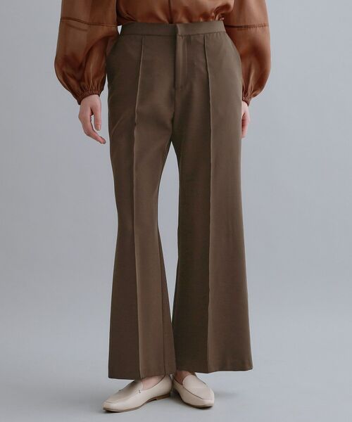 OPAQUE.CLIP / オペーク ドット クリップ パンツ | 【es】ストレッチピンタックフレアパンツ【洗濯機OK／抗ピル】 | 詳細11