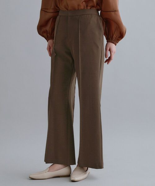 OPAQUE.CLIP / オペーク ドット クリップ パンツ | 【es】ストレッチピンタックフレアパンツ【洗濯機OK／抗ピル】 | 詳細5