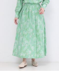 OPAQUE.CLIP / オペーク ドット クリップ ロング・マキシ丈スカート | アートプリントフレアスカート【洗濯機OK】