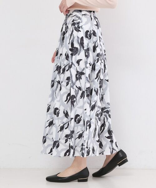 OPAQUE.CLIP / オペーク ドット クリップ ロング・マキシ丈スカート | アートプリントフレアスカート【洗濯機OK】 | 詳細1