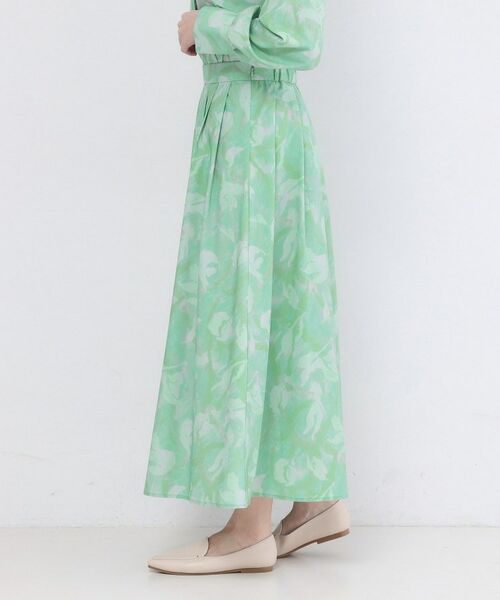 OPAQUE.CLIP / オペーク ドット クリップ ロング・マキシ丈スカート | アートプリントフレアスカート【洗濯機OK】 | 詳細10