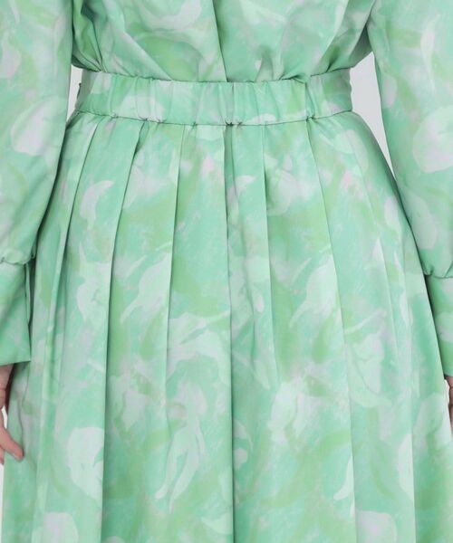 OPAQUE.CLIP / オペーク ドット クリップ ロング・マキシ丈スカート | アートプリントフレアスカート【洗濯機OK】 | 詳細13