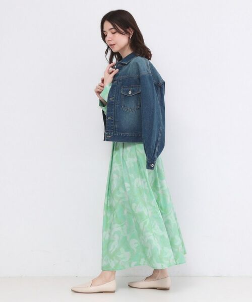 OPAQUE.CLIP / オペーク ドット クリップ ロング・マキシ丈スカート | アートプリントフレアスカート【洗濯機OK】 | 詳細7