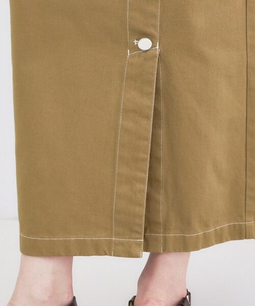 OPAQUE.CLIP / オペーク ドット クリップ ロング・マキシ丈スカート | ボタンデザインナロースカート【洗濯機OK】 | 詳細14