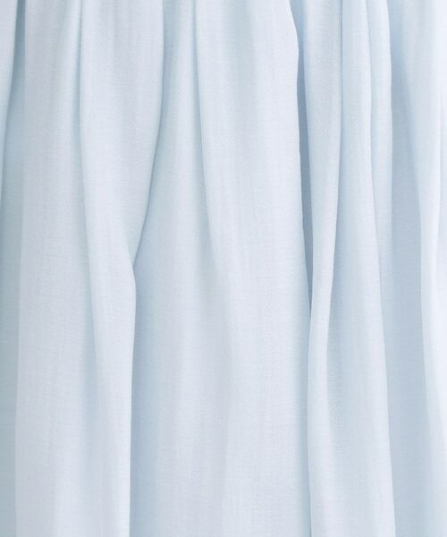 OPAQUE.CLIP / オペーク ドット クリップ ロング・マキシ丈スカート | シャイニーオーガンジー タックフレアスカート | 詳細8