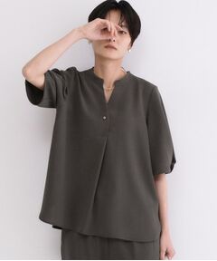 OPAQUE.CLIP / オペーク ドット クリップ シャツ・ブラウス | ストレッチスキッパータックスリーブブラウス／セットアップ対応可【洗濯機OK／防シワ加工】