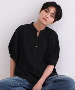 OPAQUE.CLIP / オペーク ドット クリップ シャツ・ブラウス | ストレッチスキッパータックスリーブブラウス／セットアップ対応可【洗濯機OK／防シワ加工】