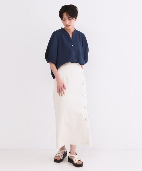 OPAQUE.CLIP / オペーク ドット クリップ シャツ・ブラウス | ストレッチスキッパータックスリーブブラウス/セットアップ対応可【洗濯機OK/防シワ加工】 | 詳細18