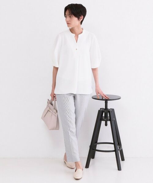 OPAQUE.CLIP / オペーク ドット クリップ シャツ・ブラウス | ストレッチスキッパータックスリーブブラウス/セットアップ対応可【洗濯機OK/防シワ加工】 | 詳細2