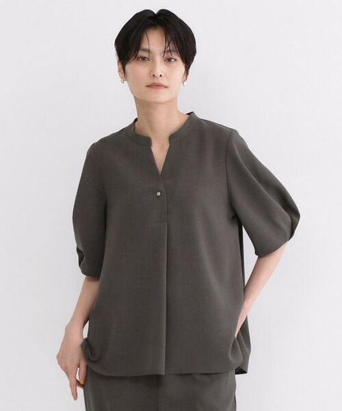 OPAQUE.CLIP / オペーク ドット クリップ シャツ・ブラウス | ストレッチスキッパータックスリーブブラウス/セットアップ対応可【洗濯機OK/防シワ加工】 | 詳細25