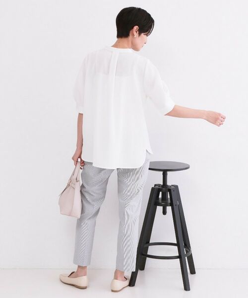 OPAQUE.CLIP / オペーク ドット クリップ シャツ・ブラウス | ストレッチスキッパータックスリーブブラウス/セットアップ対応可【洗濯機OK/防シワ加工】 | 詳細3