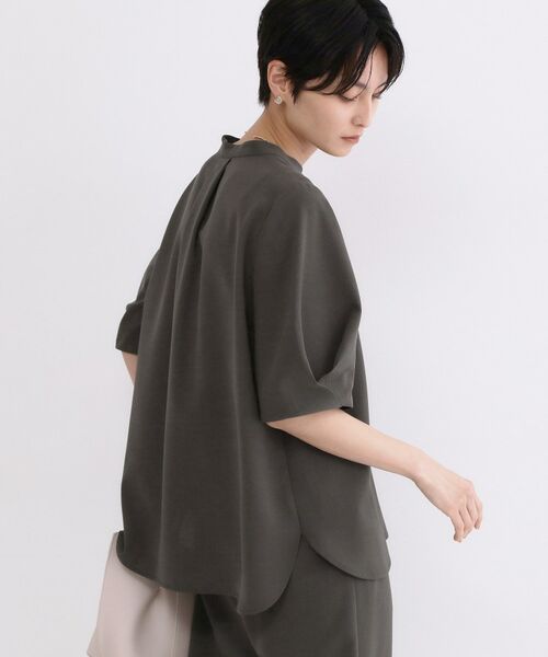 OPAQUE.CLIP / オペーク ドット クリップ シャツ・ブラウス | ストレッチスキッパータックスリーブブラウス/セットアップ対応可【洗濯機OK/防シワ加工】 | 詳細5