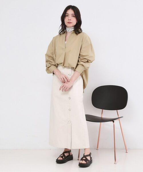 OPAQUE.CLIP / オペーク ドット クリップ シャツ・ブラウス | バックシャンスキッパーシャツ【洗濯機OK】 | 詳細6