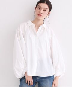 OPAQUE.CLIP / オペーク ドット クリップ シャツ・ブラウス | ボリュームスリーブシャツ【洗濯機OK】