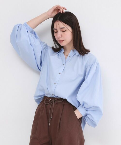 OPAQUE.CLIP / オペーク ドット クリップ シャツ・ブラウス | ボリュームスリーブシャツ【洗濯機OK】 | 詳細5