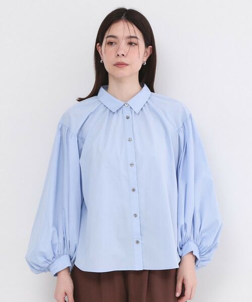 OPAQUE.CLIP / オペーク ドット クリップ シャツ・ブラウス | ボリュームスリーブシャツ【洗濯機OK】 | 詳細9