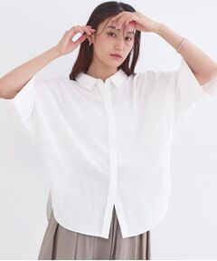 OPAQUE.CLIP / オペーク ドット クリップ シャツ・ブラウス | ハーフスリーブシャツ【洗濯機OK／防シワ加工】