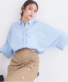 OPAQUE.CLIP / オペーク ドット クリップ シャツ・ブラウス | ハーフスリーブシャツ【洗濯機OK／防シワ加工】