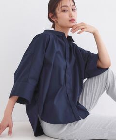 OPAQUE.CLIP / オペーク ドット クリップ シャツ・ブラウス | ハーフスリーブシャツ【洗濯機OK／防シワ加工】