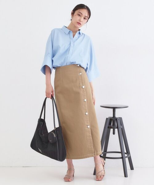 OPAQUE.CLIP / オペーク ドット クリップ シャツ・ブラウス | ハーフスリーブシャツ【洗濯機OK／防シワ加工】 | 詳細10