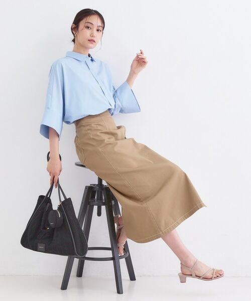 OPAQUE.CLIP / オペーク ドット クリップ シャツ・ブラウス | ハーフスリーブシャツ【洗濯機OK／防シワ加工】 | 詳細11