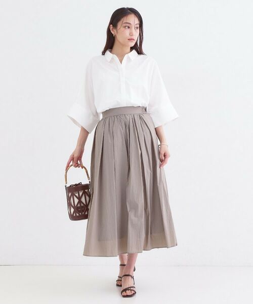 OPAQUE.CLIP / オペーク ドット クリップ シャツ・ブラウス | ハーフスリーブシャツ【洗濯機OK／防シワ加工】 | 詳細2