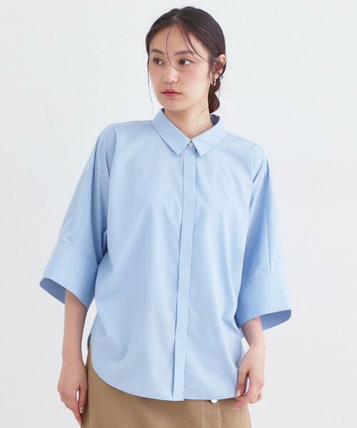 OPAQUE.CLIP / オペーク ドット クリップ シャツ・ブラウス | ハーフスリーブシャツ【洗濯機OK／防シワ加工】 | 詳細21