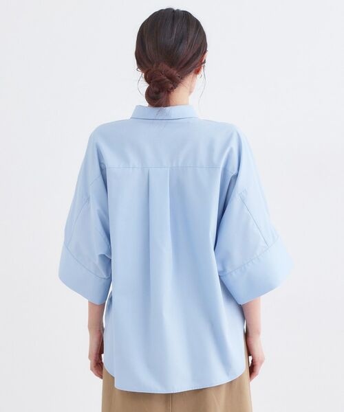 OPAQUE.CLIP / オペーク ドット クリップ シャツ・ブラウス | ハーフスリーブシャツ【洗濯機OK／防シワ加工】 | 詳細23