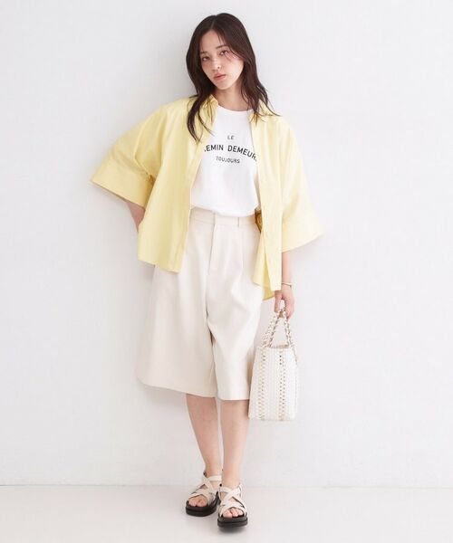 OPAQUE.CLIP / オペーク ドット クリップ シャツ・ブラウス | ハーフスリーブシャツ【洗濯機OK／防シワ加工】 | 詳細6