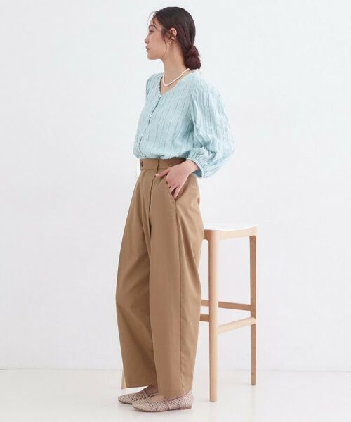 OPAQUE.CLIP / オペーク ドット クリップ シャツ・ブラウス | フリンジジャカードブラウス【洗濯機OK】 | 詳細10