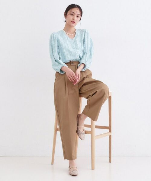 OPAQUE.CLIP / オペーク ドット クリップ シャツ・ブラウス | フリンジジャカードブラウス【洗濯機OK】 | 詳細11