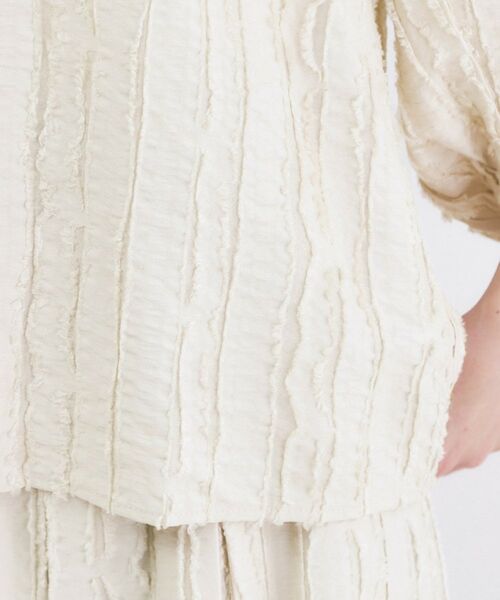 OPAQUE.CLIP / オペーク ドット クリップ シャツ・ブラウス | フリンジジャカードブラウス【洗濯機OK】 | 詳細18