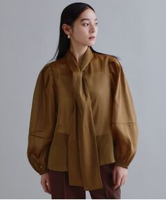 OPAQUE.CLIP / オペーク ドット クリップ シャツ・ブラウス | 【es】オーガンジーボウタイブラウス【洗濯機OK】