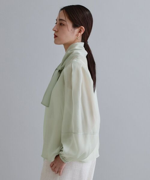 OPAQUE.CLIP / オペーク ドット クリップ シャツ・ブラウス | 【es】オーガンジーボウタイブラウス【洗濯機OK】 | 詳細10