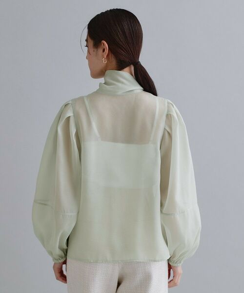 OPAQUE.CLIP / オペーク ドット クリップ シャツ・ブラウス | 【es】オーガンジーボウタイブラウス【洗濯機OK】 | 詳細11