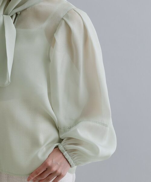 OPAQUE.CLIP / オペーク ドット クリップ シャツ・ブラウス | 【es】オーガンジーボウタイブラウス【洗濯機OK】 | 詳細13