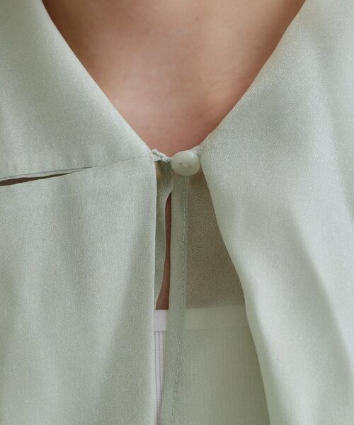 OPAQUE.CLIP / オペーク ドット クリップ シャツ・ブラウス | 【es】オーガンジーボウタイブラウス【洗濯機OK】 | 詳細15