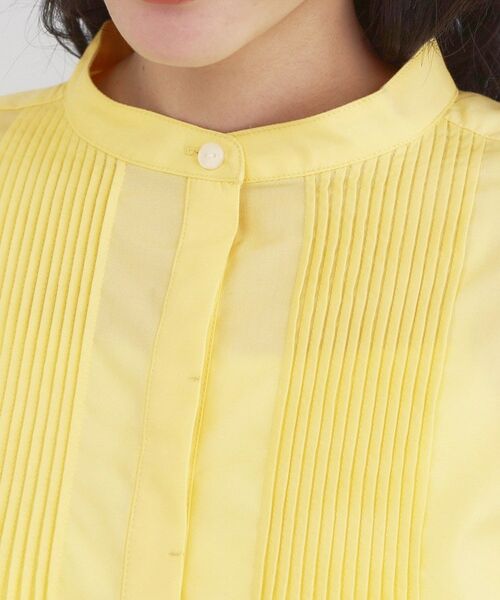 OPAQUE.CLIP / オペーク ドット クリップ シャツ・ブラウス | 裾レース使いピンタックショートシャツ【洗濯機OK】 | 詳細16