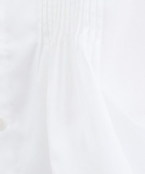 OPAQUE.CLIP / オペーク ドット クリップ シャツ・ブラウス | 裾レース使いピンタックショートシャツ【洗濯機OK】 | 詳細4