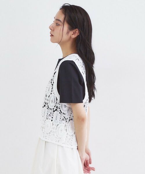 OPAQUE.CLIP / オペーク ドット クリップ ベスト | レースVネックベスト | 詳細10
