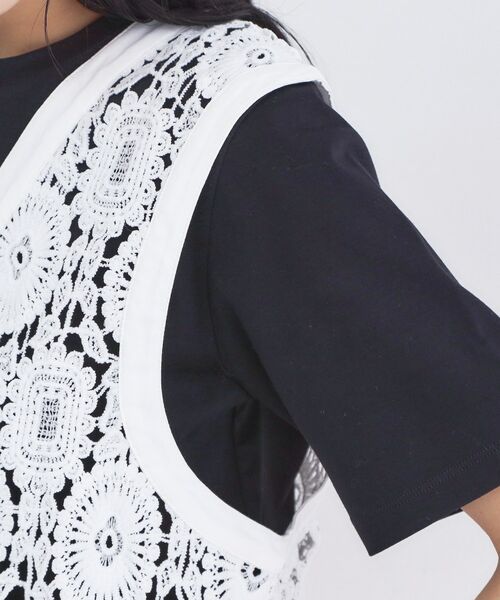 OPAQUE.CLIP / オペーク ドット クリップ ベスト | レースVネックベスト | 詳細13