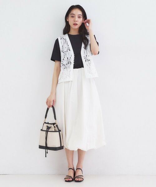 OPAQUE.CLIP / オペーク ドット クリップ ベスト | レースVネックベスト | 詳細2