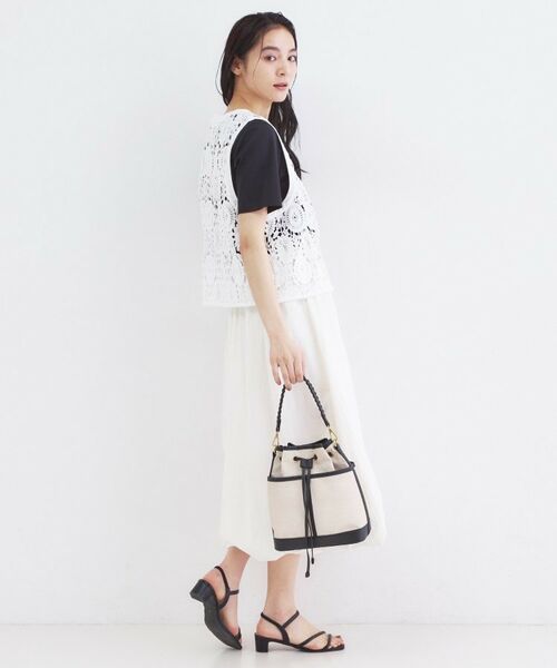 OPAQUE.CLIP / オペーク ドット クリップ ベスト | レースVネックベスト | 詳細3