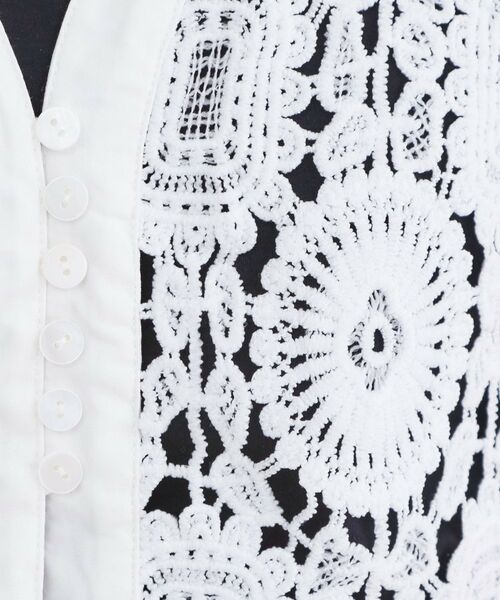OPAQUE.CLIP / オペーク ドット クリップ ベスト | レースVネックベスト | 詳細4