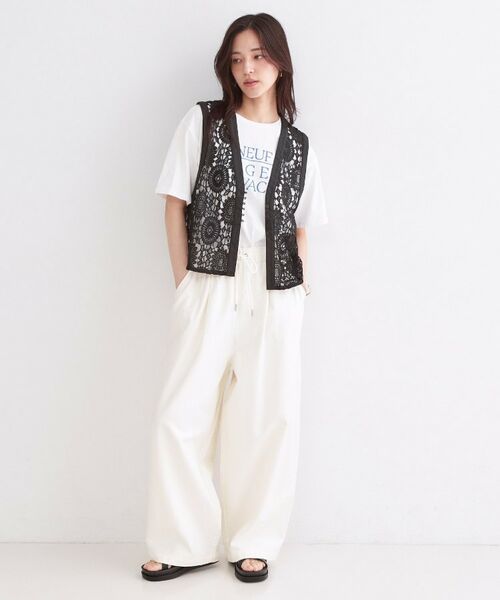 OPAQUE.CLIP / オペーク ドット クリップ ベスト | レースVネックベスト | 詳細6