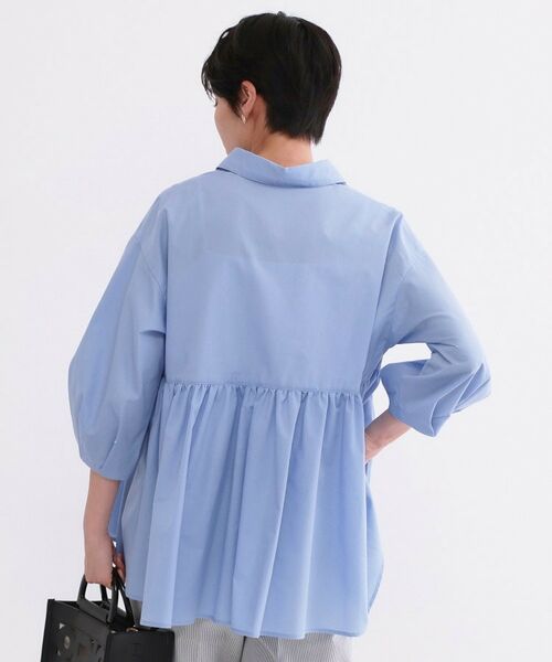 OPAQUE.CLIP / オペーク ドット クリップ シャツ・ブラウス | スキッパーペプラムブラウス【洗濯機OK】 | 詳細1