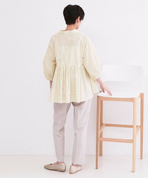 OPAQUE.CLIP / オペーク ドット クリップ シャツ・ブラウス | スキッパーペプラムブラウス【洗濯機OK】 | 詳細11