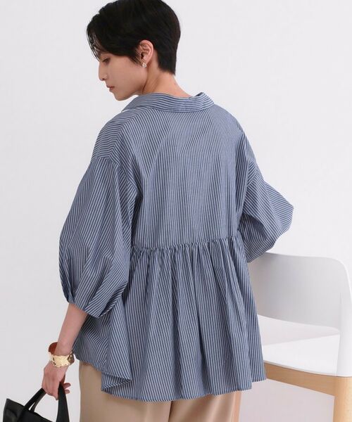 OPAQUE.CLIP / オペーク ドット クリップ シャツ・ブラウス | スキッパーペプラムブラウス【洗濯機OK】 | 詳細13