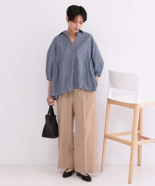 OPAQUE.CLIP / オペーク ドット クリップ シャツ・ブラウス | スキッパーペプラムブラウス【洗濯機OK】 | 詳細14